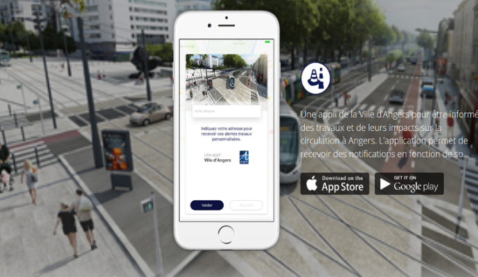 Lancement de l’application Angers info travaux