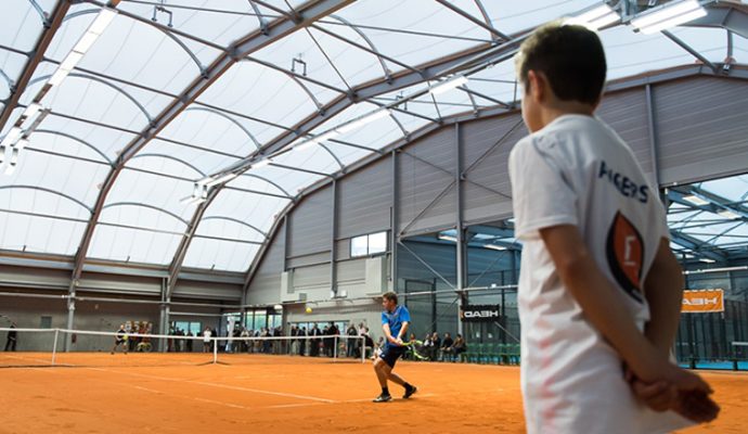 La halle de tennis « Court central La Baumette » a été inaugurée