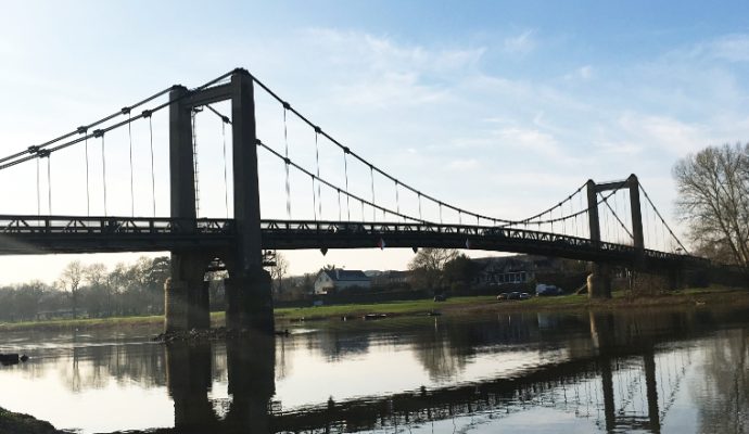 Fin d’une longue période de travaux pour le pont de Bouchemaine