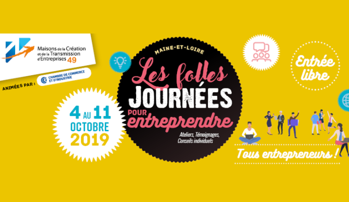 Les Folles Journées pour Entreprendre du 4 au 11 octobre 2019