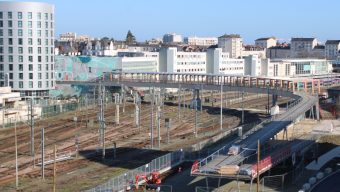 La nouvelle passerelle piétonne de la gare ouvre lundi 3 février