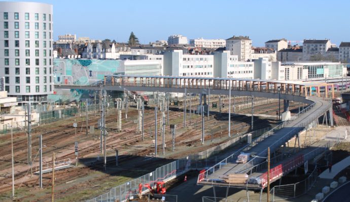 La nouvelle passerelle piétonne de la gare ouvre lundi 3 février