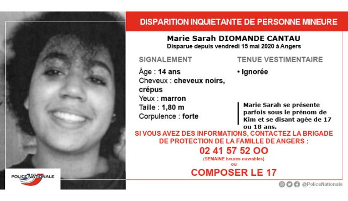 Disparition inquiétante d’une adolescente : un appel à témoins est lancé