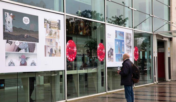 Les dessinateurs nantais Olivier Texier et Aseyn exposés à la gare d’Angers