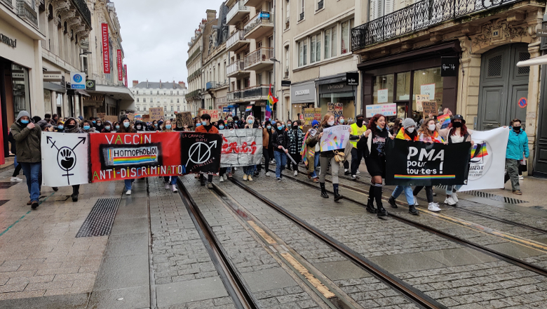 Manifestation PMA-extrême droite