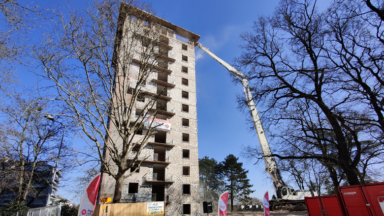 Démolition de la tour Boisramé