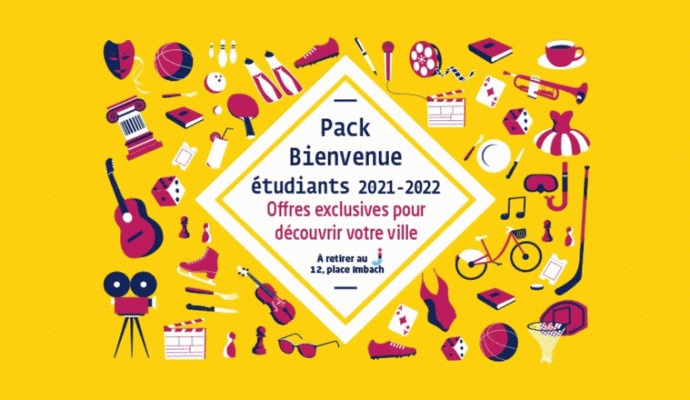 Un « pack bienvenue » pour les étudiants avec une cinquantaine de bons de réduction