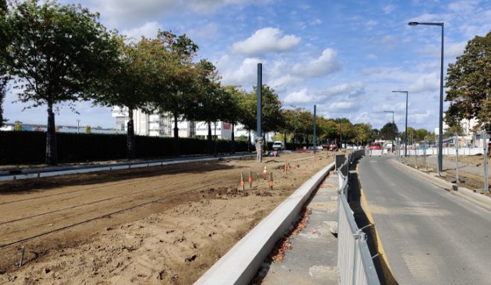 Tramway : de Belle-Beille à Monplaisir, les travaux des lignes B et C se poursuivent