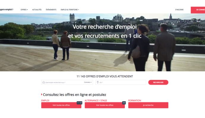 L’agglomération angevine dispose d’un nouveau site internet dédié à l’emploi