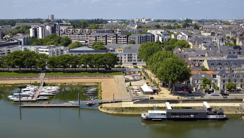 Angers vue cale de la Savatte