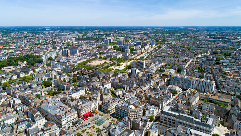 Angers vue hyper centre