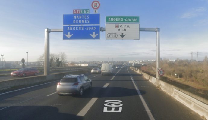 L’échangeur n° 15 Angers-centre de l’autoroute A11 fermé plusieurs nuits en octobre