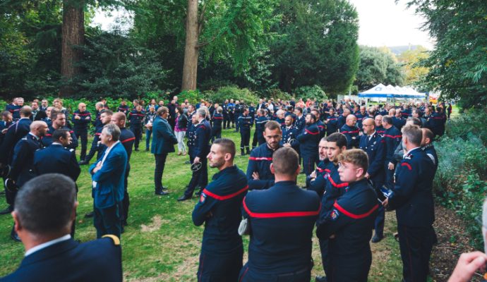 L’hommage aux pompiers après les incendies de cet été dans le Maine-et-Loire