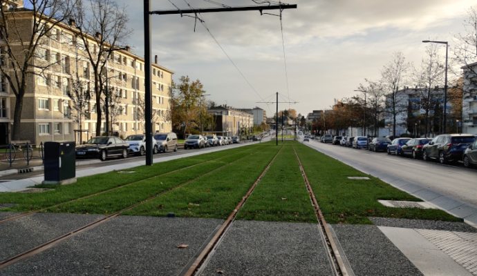 A Monplaisir, le chantier du tramway est terminé