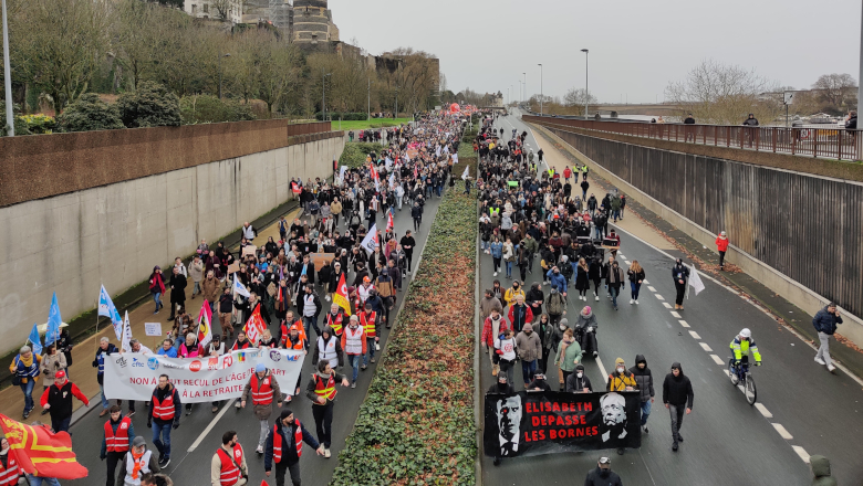 Cortège voies sur berges - Manif retraites