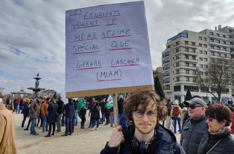 Etudiant manif