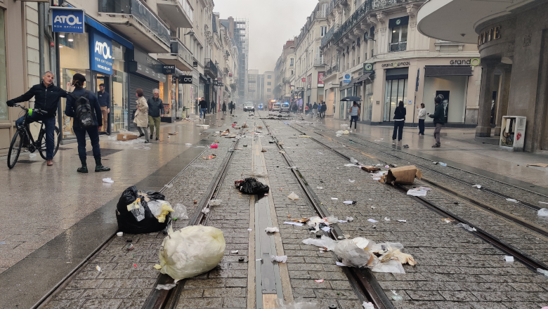 Manif après tensions rue d'Alsace