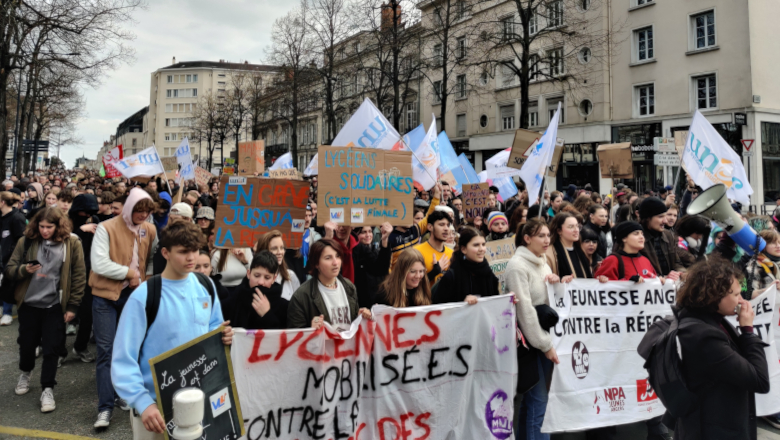 Manif cortège jeunes