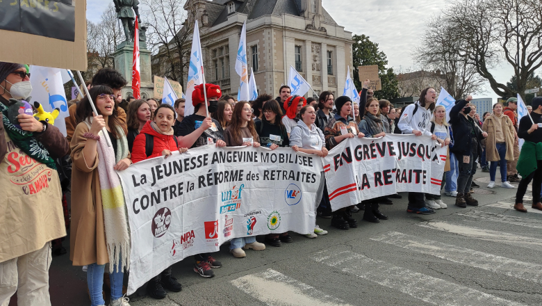 Manif retraites jeunes Roi René