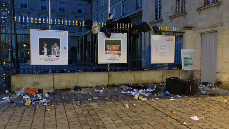 Manif retraites poubelles préfecture