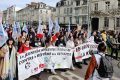 Manif retraites tête de cortège