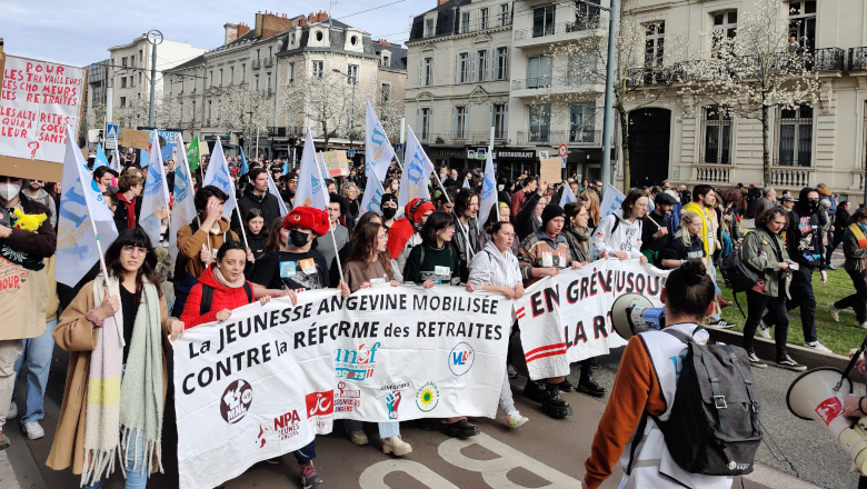 Manif retraites tête de cortège