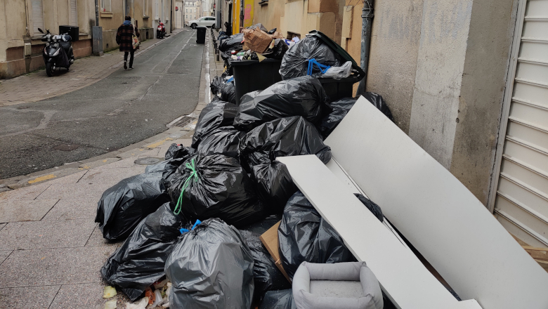 Poubelles grève Angers