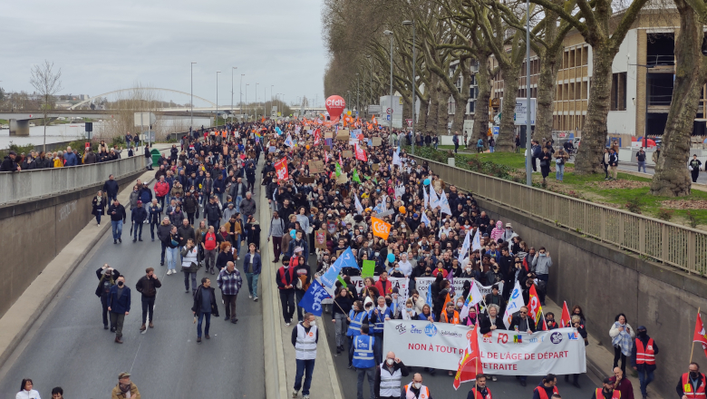 Voies sur berges manif syndicats