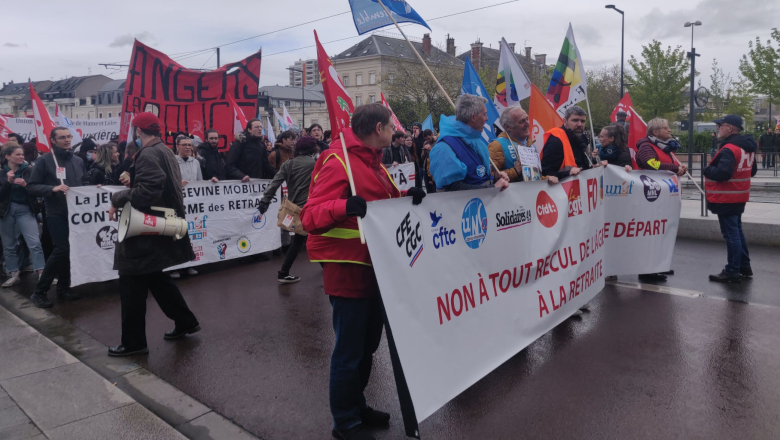 Tête de cortège - Manif retraites