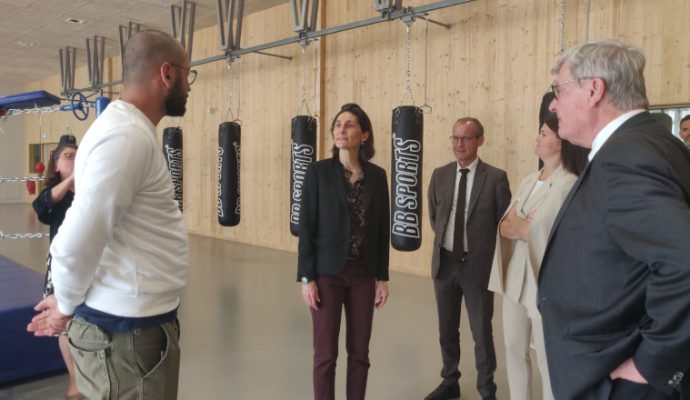 La ministre des Sports est allée à la rencontre des sportifs angevins