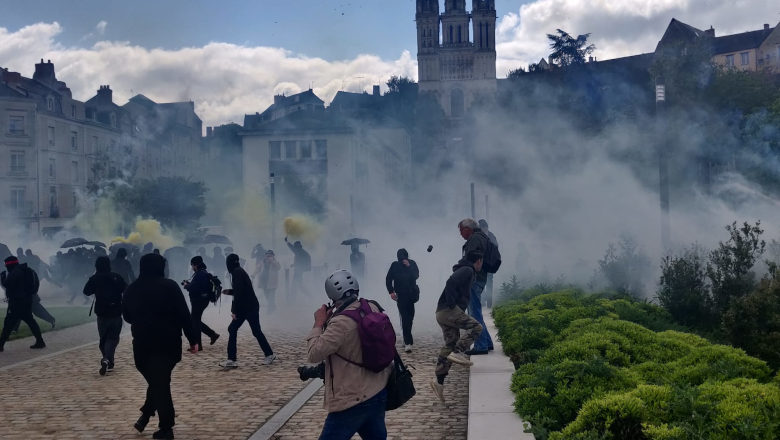 Gaz lacrymo Coeur de Maine - Manif 1er mai