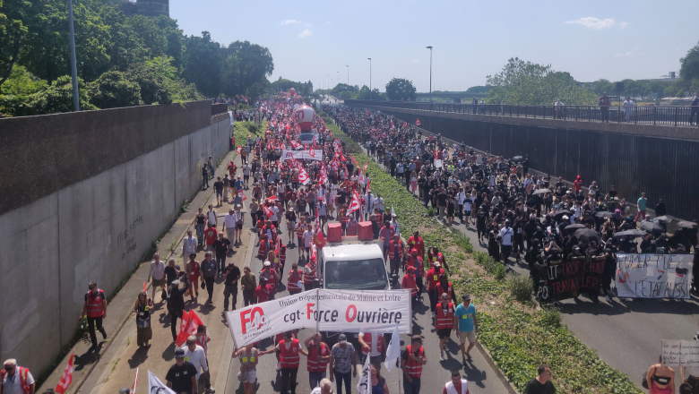 Cortège voies sur berges - Manif des retraites