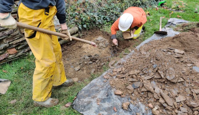 Des découvertes archéologiques au château du Plessis-Macé