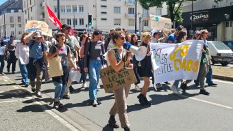 Une quarantaine de jeunes ont manifesté à Angers contre les Jeux olympiques