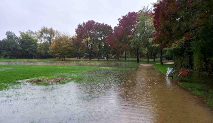 Dépression Kirk : le parc Saint-Léonard fermé au public