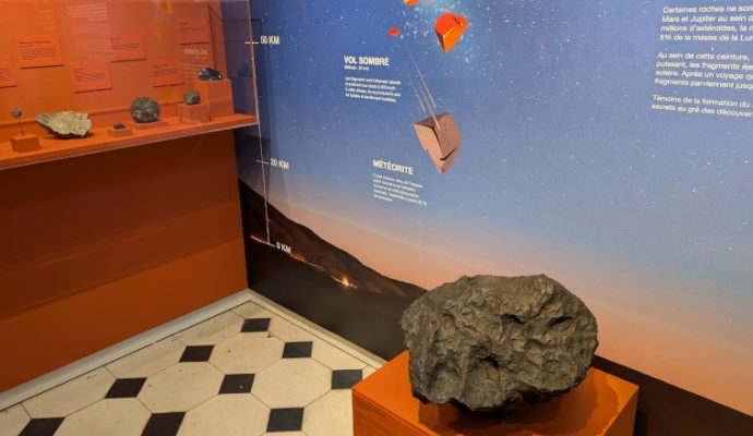 Une météorite de 105 kilos exposée au muséum des sciences naturelles d’Angers