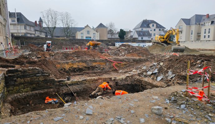 Des sépultures mises au jour sur le site du futur parking silo près du château d’Angers