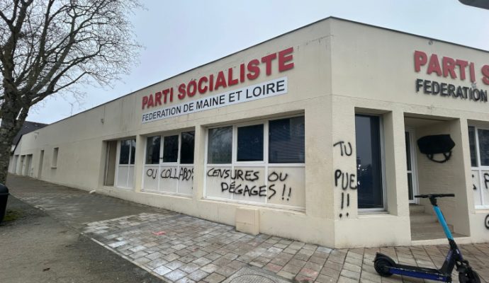 Les locaux du Parti socialiste de Maine-et-Loire vandalisés, une plainte déposée