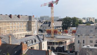 Le nouveau parking de 300 places près du château d’Angers prend de la hauteur