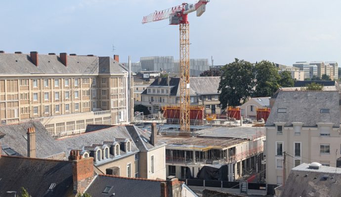 Le nouveau parking de 300 places près du château d’Angers prend de la hauteur