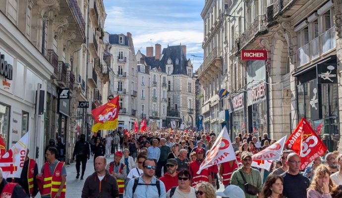 Grève du 2 octobre : près de 2 000 manifestants ont battu le pavé à Angers