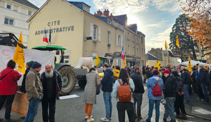 À Angers, des éleveurs mobilisés contre l’abattage des troupeaux lié à la dermatose nodulaire