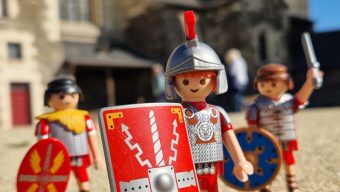 Le passé gallo-romain d’Angers mis en scène au château d’Angers dans une exposition Playmobil®