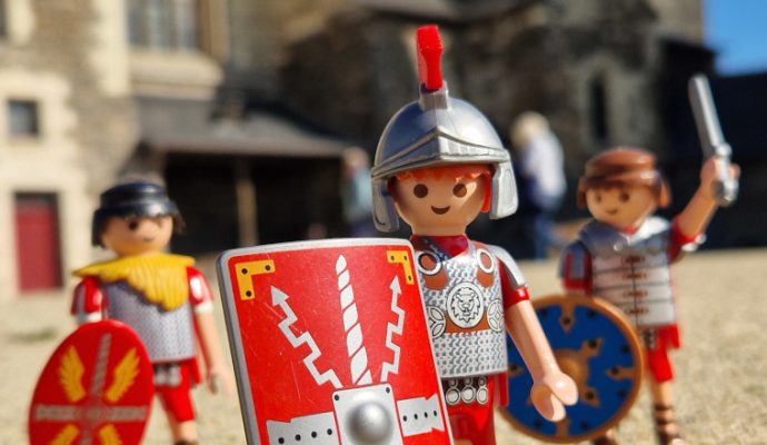 Le passé gallo-romain d’Angers mis en scène au château d’Angers dans une exposition Playmobil®