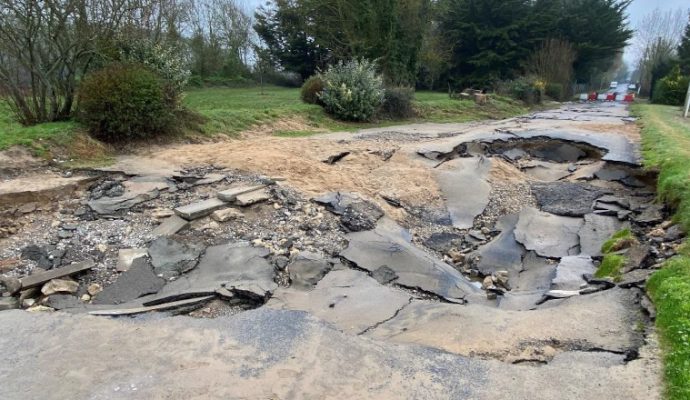 Inondations : deux millions d&rsquo;euros de travaux pour remettre en état les routes départementales