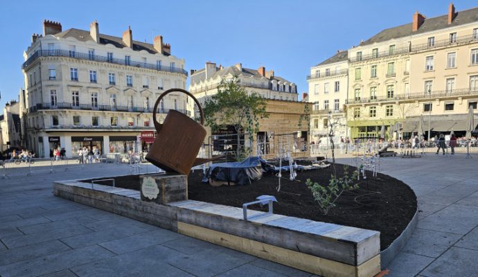 Un jardin éphémère sur l&rsquo;usage de l&rsquo;eau installé place du Ralliement
