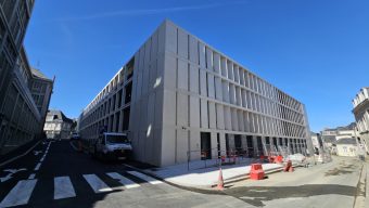 À deux pas du château d’Angers, le nouveau parking silo de 300 places va accueillir ses premiers usagers